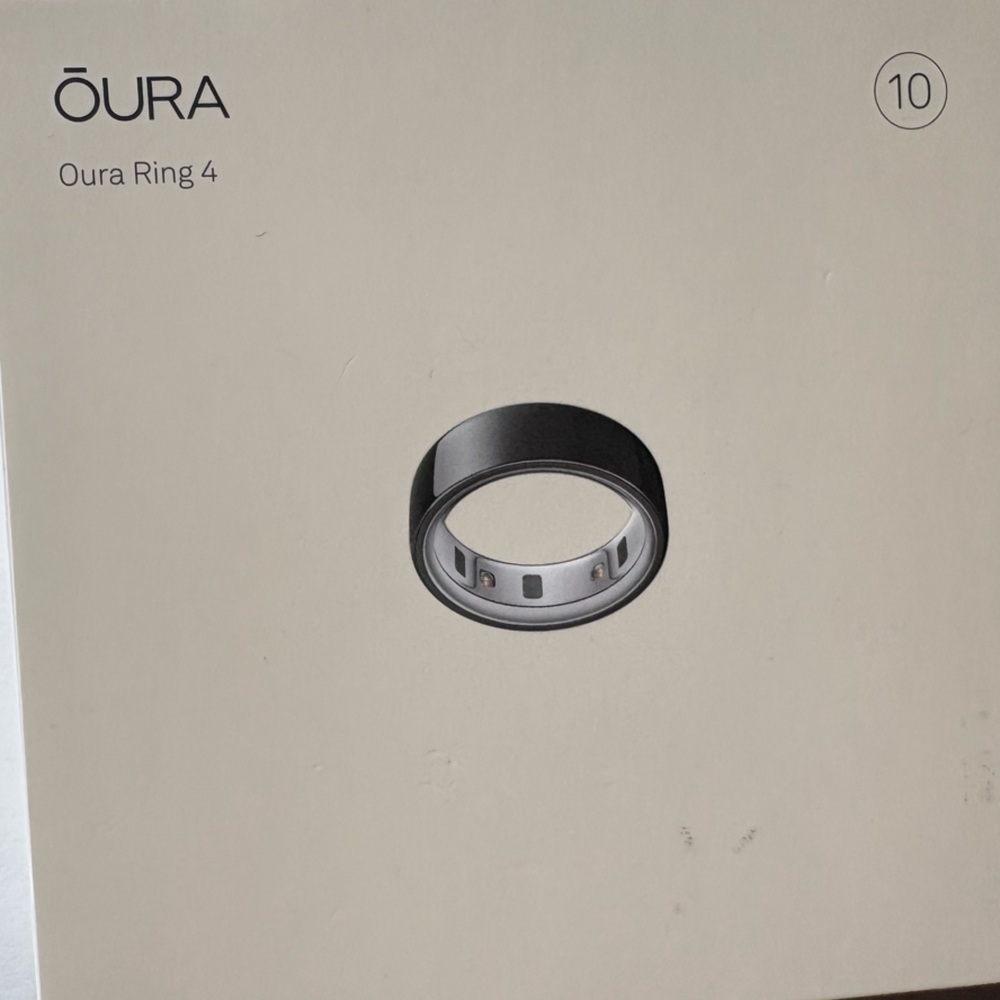 Oura Black Smart Ring Sleek Wearable Technology